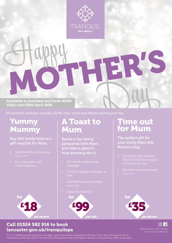 Spa Mothers Day 2020